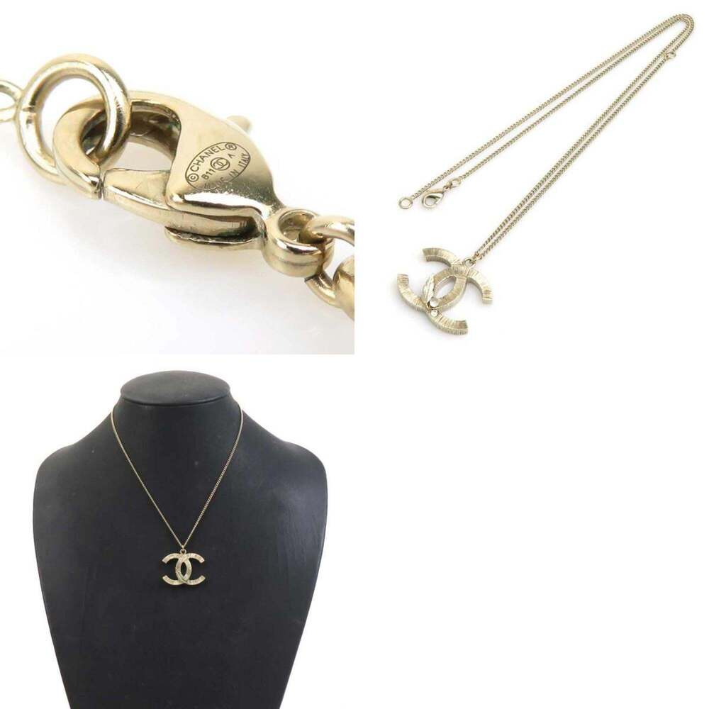 CHANEL Gold Logo Necklace - Picture 5 of 5